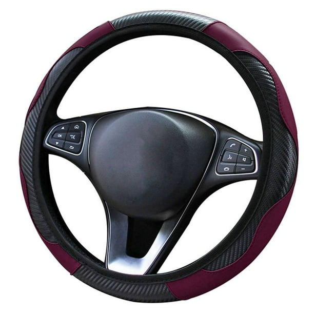 Coffee and Black No Smell Suitable for Every Season Achiou 15 Inch Car Steering Wheel Cover Universal with Microfiber Leather for Men and Women Breathable Non-Slip Coffee and Black No Smell Suitable for Every Season Achiou 15 Inch Car Steering Wheel Cover Universal with Microfiber Leather for Men and Women Breathable Non-Slip